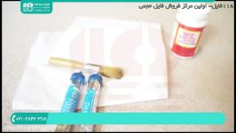 آموزش شمع سازی در منزل  ساخت شمع فانتزی در خانه تزئین دور شمع اکلیل 