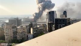 صحنه آهسته کیفیت انفجار بیروت