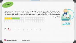 فصل۱ ریاضی دوم ابتدایی ، بخش هفتم