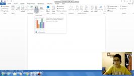 ساخت نمودار در ویندوز 7 برنامه ورد word2013
