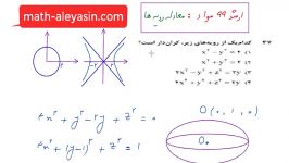 رویهمواد  حل تست ریاضی 2 کنکور ارشد دکتری 99 10