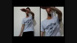 شعبده بازی معلق کردن لیوان آب روی هوا توسط ایمان عجیب