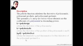 متلب قسمت هشتم Poly derivative