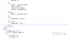 آموزش html css مقدماتی yadvid.ir  جلسه بیست هفتم