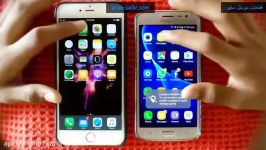 تست سرعت مقایسه گوشی iphone 7 گوشی samsung galaxy j2 pro