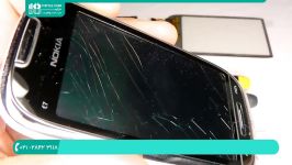 آموزش تعمیر گوشی تلفن همراه  تعمیر موبایل  تبلت تعویض LCD شکسته نوکیا C7 