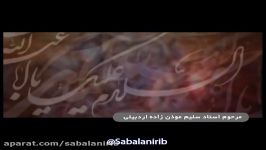 مداحی استادسلیم موذن زاده اردبیلی