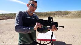 شلیک اسلحه پیستون ضربه بلند Bullpup Rifle IWI X95