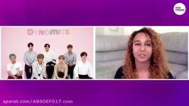 مصاحبه بی تی اس  BTS  USA Toadeyدر مورد اهنگ Dynamite