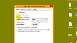 خصوصیات نوار وظیفه نوار جابجایی در ویندوز8 راسخون