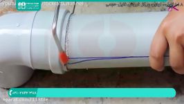 آموزش ساخت آبنما  آبنما خانگی  آبنما موزیکال سنگی ساخت آبنما لوله PVC 