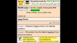 آموزش تلفظ لغات آیلتس تافل 327 Toxic