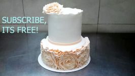 آموزش قدم به قدم کیک آرایی تزیین کیک 9  کیک عروسی گل سرخ