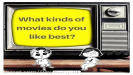 ویدیوی آموزش اسپیکینگ به روش دِیزیتاک موضوع What kinds of movies do you like