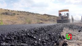 عملیات آسفالت روستای هواشانق شهرستان کوثر طرح ملی ابرار