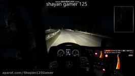 رانندگی در شب بارانی در یورو تراک 2 shayan gamer 125 