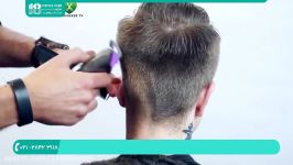 آموزش حرفه ای آرایشگری  فیلم آرایشگری مردانه اصلاح مدل مو پسرانه گذاشتن 