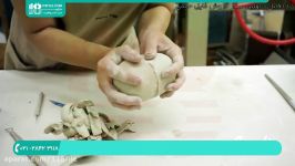 آموزش ساخت مجسمه  تندیس  هنر مجسمه سازی  خمیر بازی مجسمه خوک 