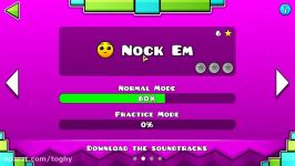 گیم پلی خودم geometry dash مرحله nock em