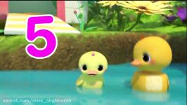 اموزش زبان انگلیسی برای کودکان  ترانه های کودکانه کوکوملون  Five little Ducks