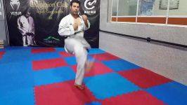 آموزش کاراته . اجرای اوراماواشی توسط موسی گنجزاده مربی تیم ملی کاراته