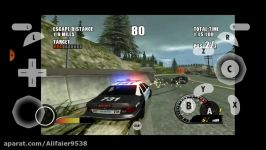 گیم پلی Burnout2 Point Of Impact Chase Cop car Hot Pursuit Part2