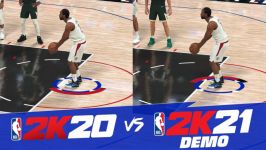 مقایسه سطح گرافیکی بازی های NBA 2K20 NBA 2K21