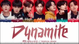 لیریک ورژن ریمیکس جدید آهنگ Dynamite BTS بی‌تی‌اس TROPICAL REMIX