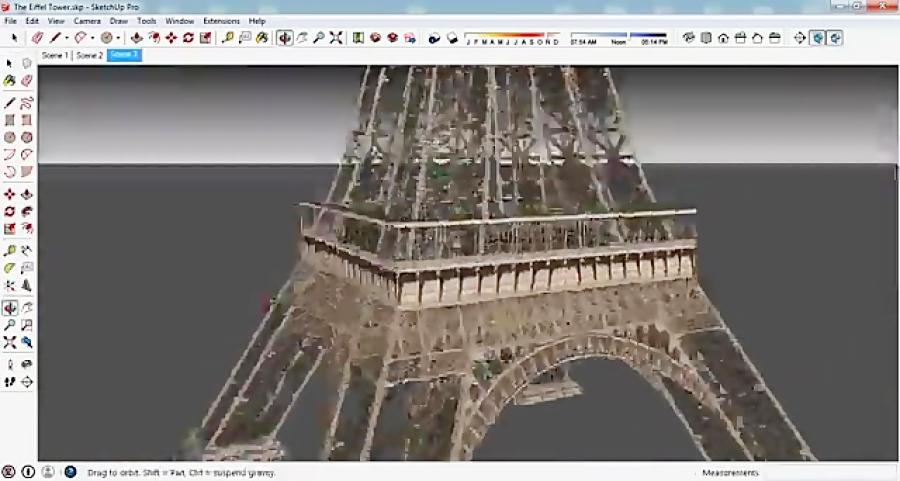 مدل 3 بعدی اسکچاپ برج ایفل