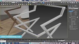 آموزش مدلسازی صندلی در تری دی مکس vraylearning.com