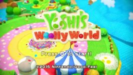 title Screen بازی yoshi woolly world