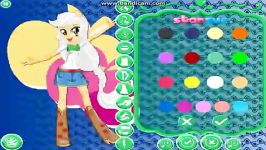 تبدیل اپل جک به السا دربازی Applejack Rocking Hairstyle