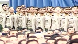 اجرای سرود جمهوری اسلامی ایران در حضور امام خامنه ای