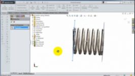 آموزش سالیدورکز  ساخت فنر  Solidworks