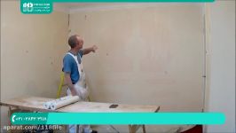 آموزش روش نصب کاغذ دیواری  پوستر دیواری  استیکر کاغذ دیواری ساده سفید 