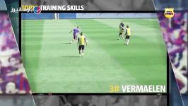 تاپ 10 10 مهارت برتر بازیکنان در تمرینات بارسلونا