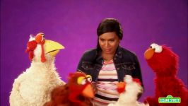 Mindy Kaling and Elmo are Very Enthusiastic