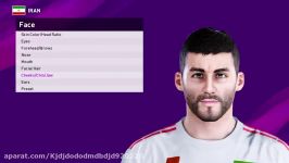 ادیت فیس میلاد محمدی برای pes2020