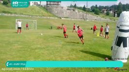 آموزش فوتبال به کودکان  تکنیک فوتبال تمرینات مختلف آکادمی باشگاه میلان