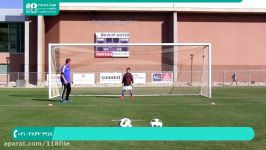 آموزش فوتبال به کودکان  تکنیک فوتبال مهارت های ابتدایی دروازه بانی