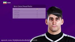 ادیت فیس علیرضا بیرانوند در pes 2020