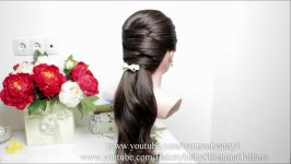 آموزش مدل موی دخترانه شیک بسیار آسان برای جشن تولد عروسی