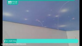آموزش نصب آسمان مجازی  نصب سقف کشسان نصب ستاره برای سقف کشسان