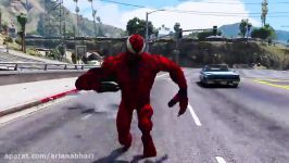 مبارزه کارنیج ونوم عنکبوتی در GTA5