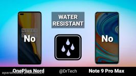 OnePlus Nord مقایسه Redmi Note 9 Pro Max