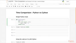 3 Time Analysis of a Cython Program