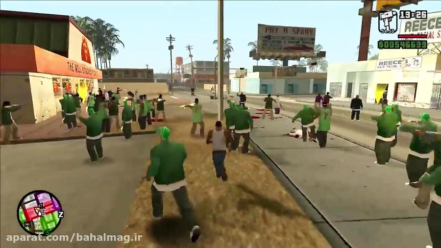 بزرگترین درگیری بین بالاسا گرو استریت در GTA San Andreas