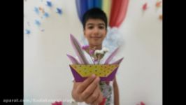 آموزش اوریگامی گلدان  کودکان خلاق  اوریگامی اوریکا