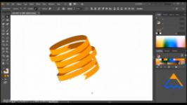 آموزش طراحی روبان سه بعدی در ادوبی ایلوستریتور