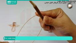 آموزش ساخت زیورآلات  زیورآلات بدلیجات دست ساز گردن آویز مسی طرح بال فرشته 